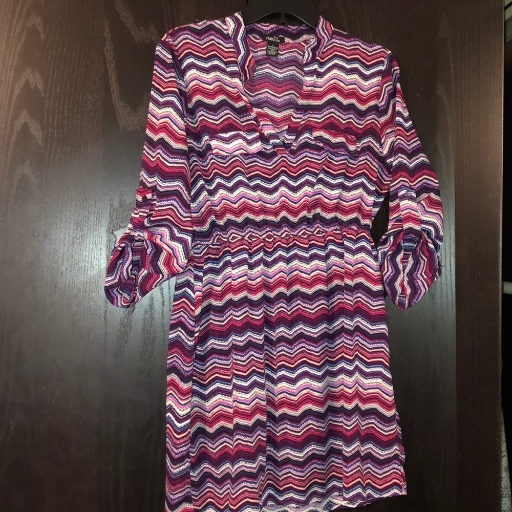 Rue21 chevron women’s above the knee dress Large